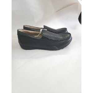 NWT Childrens PLACE Slip-On Faux Leather Loafers Dress SHOES Boy Size 4 BLACK